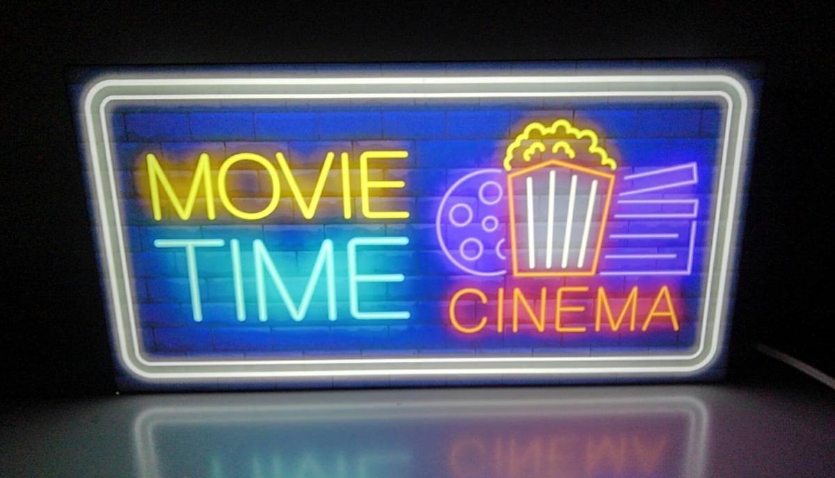 【未使用】【Mサイズ】映画 シネマ ムービー DVD ブルーレイ 映画館 ホームシアター CINEMA シネコン サイン 置物 雑貨 お家時間