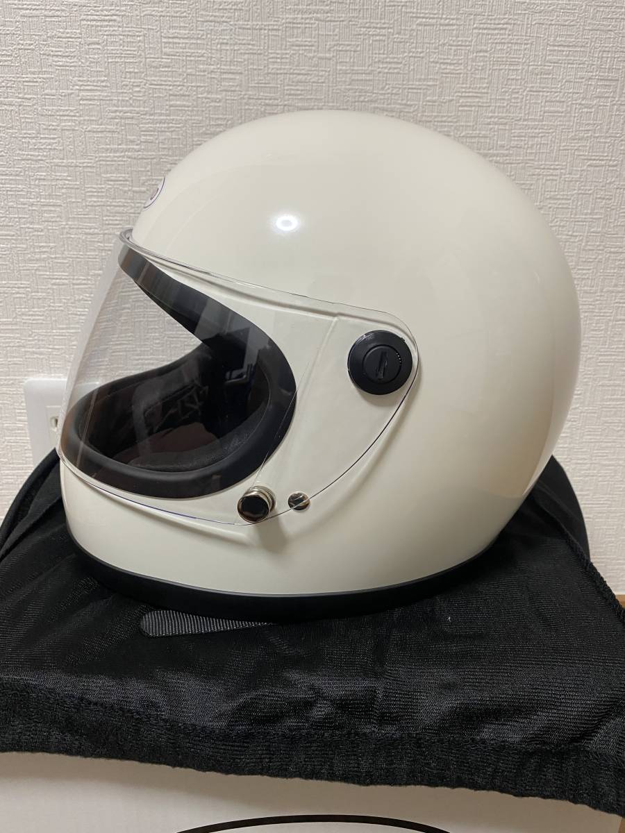 LEAD リード工業 RX-100R ホワイト ビンテージフルフェイス 族ヘル