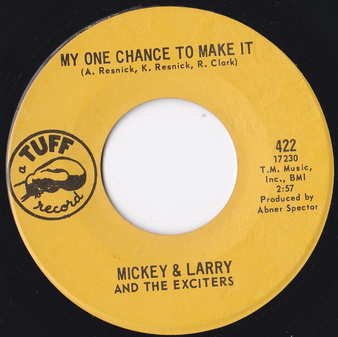 【未使用に近い】* 60's Chicago Deep Soul 45 * Mickey & Larry & the Exciters *の