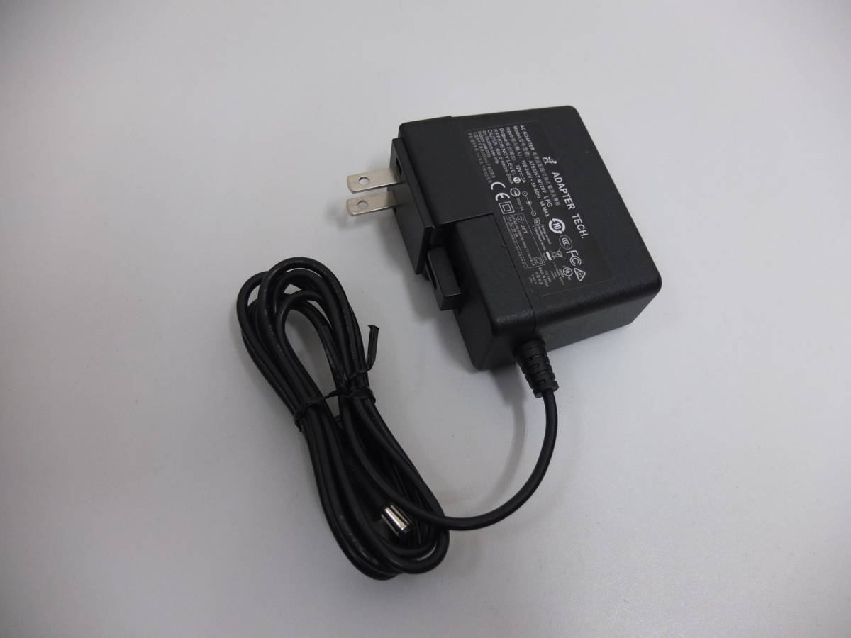 【目立った傷や汚れなし】送料無料 動作OK スイッチング ACアダプタ DC12V 3A 36W 外径5.5／内径2.1mm センタープラス Adapter Technology