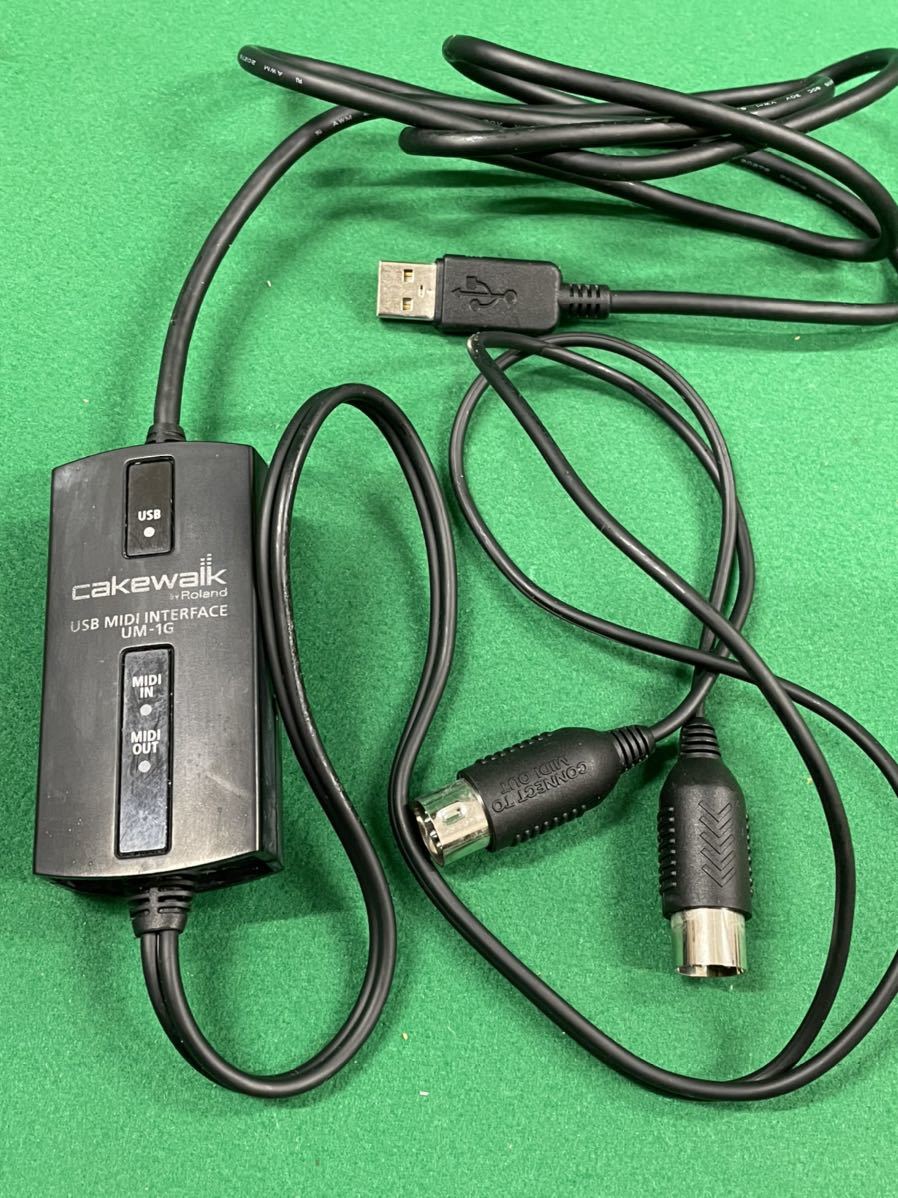 【全体的に状態が悪い】ジャンク【Roland cakewalk USB midi Interface UM1G】ローランド USB ミディ