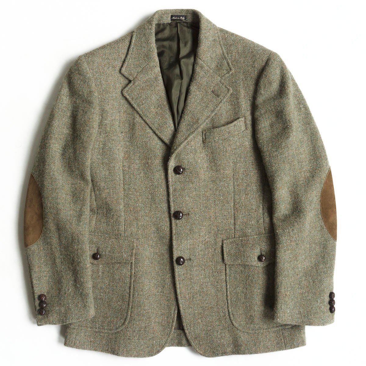 【目立った傷や汚れなし】【イタリア製】RRL 【Harris Tweed Sport Coat】38R エルボーパッチ ハリスツイード