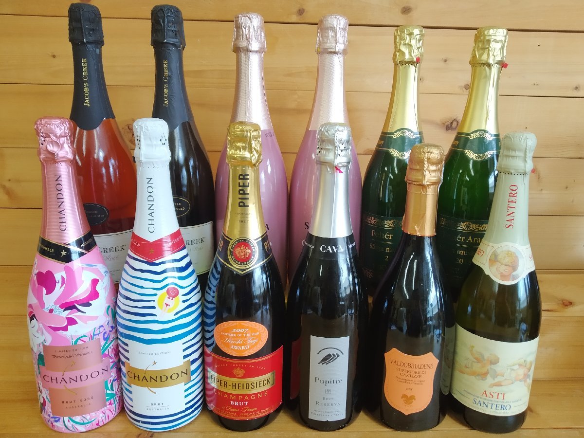 未開栓◇MOET & PIPER シャンパン 750ml 2本セット 未開栓◇MOET & PIPER シャンパン 750ml 2本セット（モエ