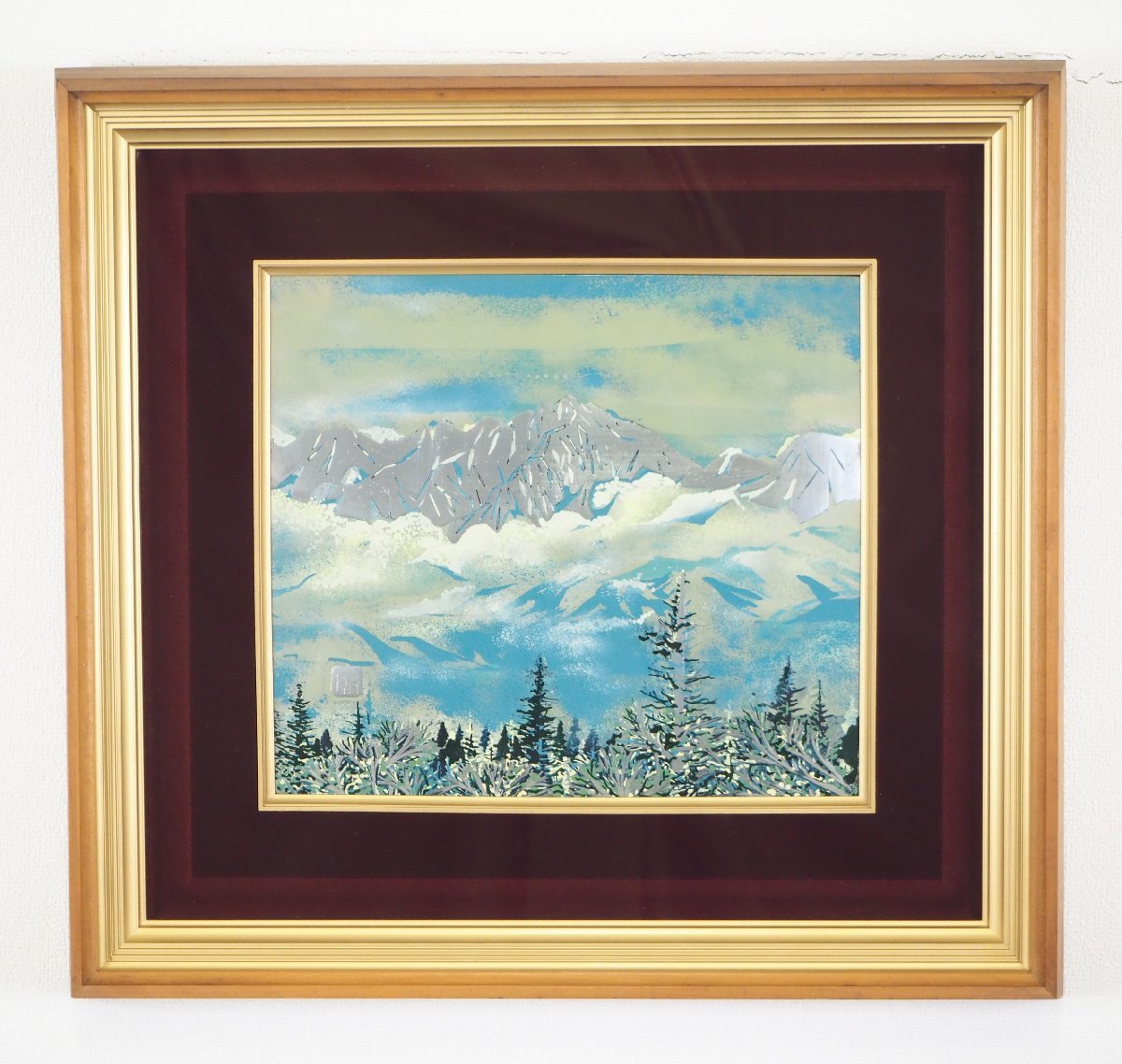 ~漆絵画、日本画~日展会友~佐伯教通~[富山　立山　劔岳] 佐伯教通 立山 水彩画