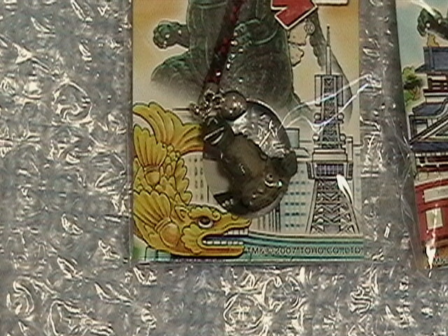 東宝怪獣根付 メカゴジラ（初代） 木札 木箱付き ゴジラ 未使用