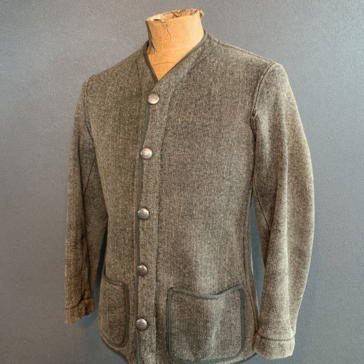 40s BROWN’S BEACH ノーカラー ジャケット vintage us 40s BROWN'S BEACH ノーカラー ジャケット vintage us