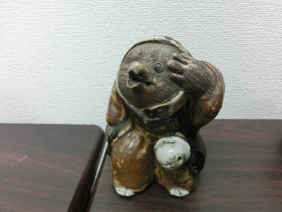 珍品　大黒天たぬきの銅製置物　重さ2㎏以上 珍品 大黒天たぬきの銅製置物 重さ2㎏以上