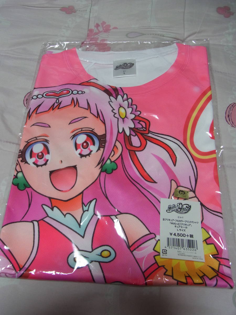 HUGっと プリキュア Tシャツ キュアエール 野乃はな 白 綿 L 東映
