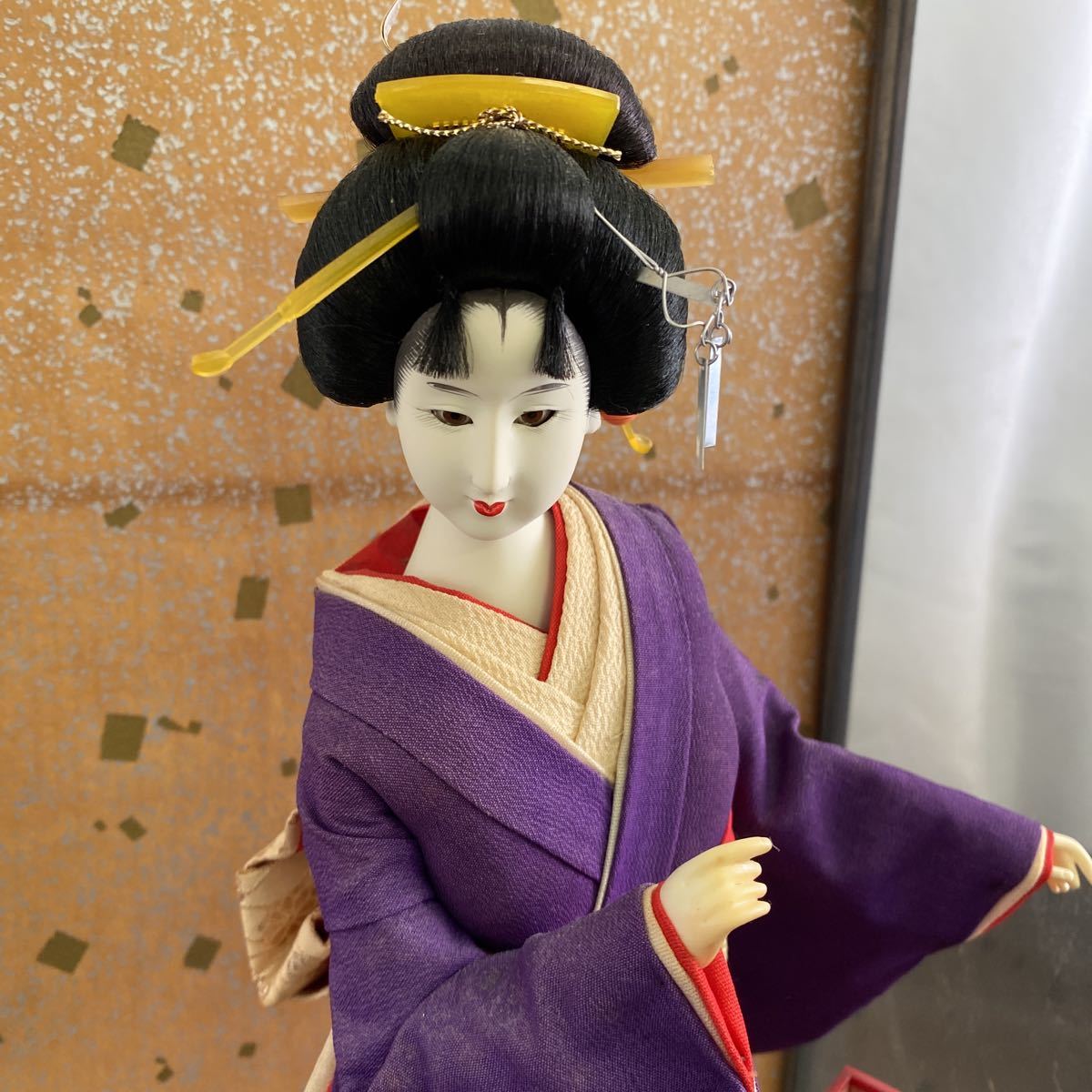 日本人形 ガラスケース ガラスケース付 思い直し レトロ 置物