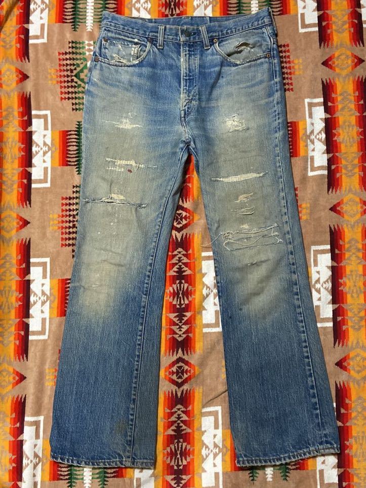 【全体的に状態が悪い】levis 517 70s 66 前期 タロン42 VINTAGE リーバイス ビンテージ ブーツカット 赤タブ