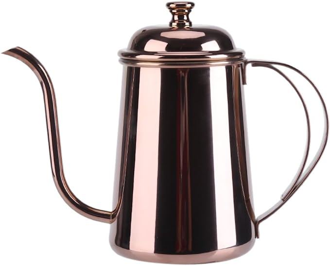 【未使用】FUN COFFEE ドリップポット 650ml コーヒーケトル ドリップケトル コーヒーポット キャンプ 直火 小さめ ローズ