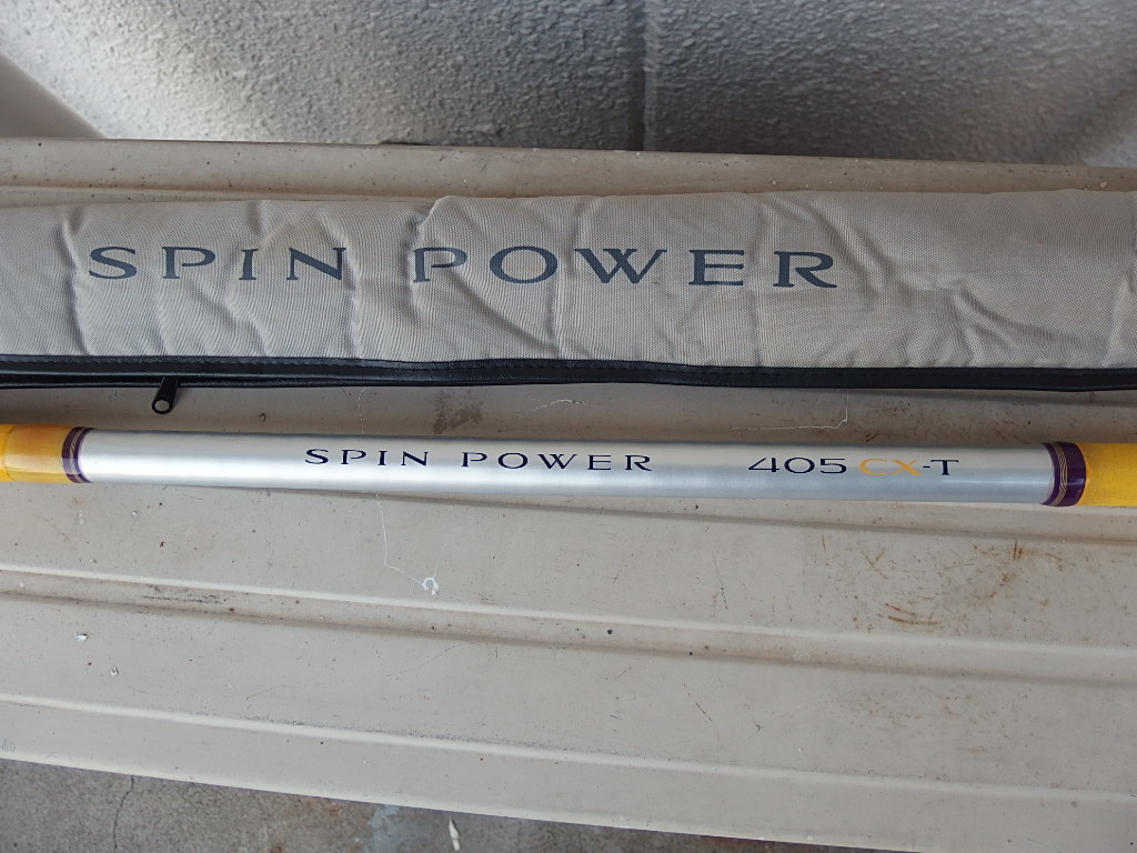 SPIN POWER 投げ竿 405 CX ケース付き シマノ スピンパワー SPIN POWER 投げ竿 405 CX ケース付き SPIN POWER