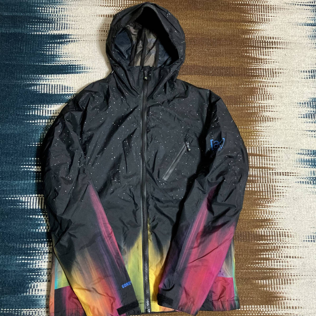 【目立った傷や汚れなし】 BURTON AK GORETEX 2L CYCLIC JACKET BLACK NEON size XS
