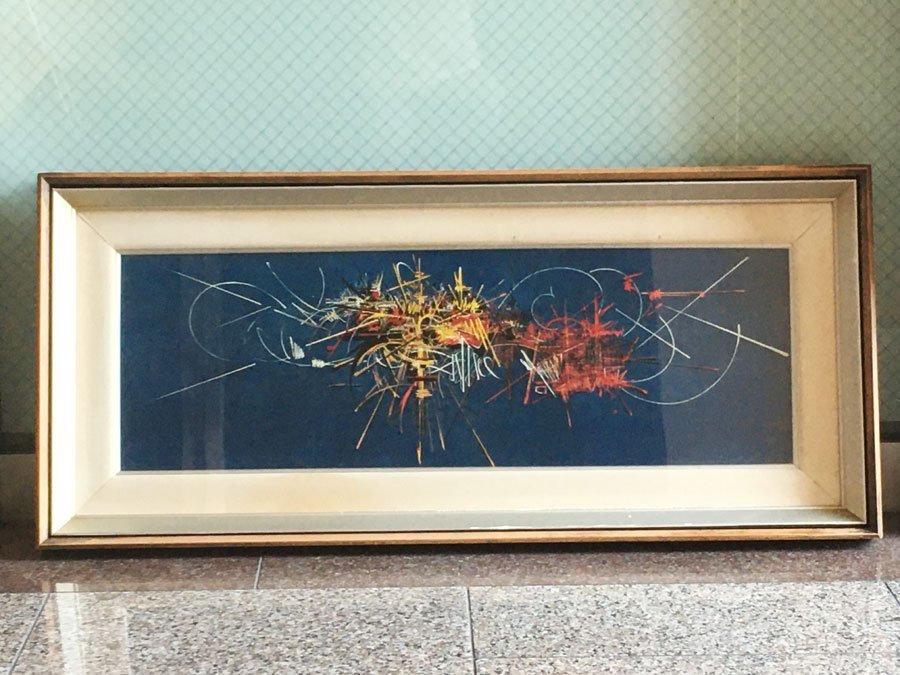 やや傷や汚れあり】ジョルジュ マテュー 30号「芸術の都 パリ」 複製画
