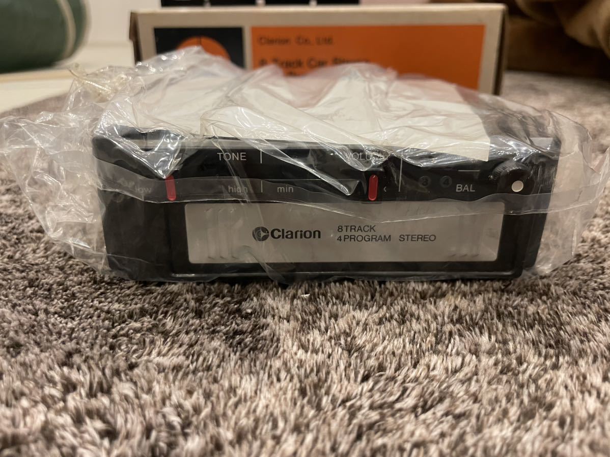 【未使用】当時物 旧車 clarion クラリオン 8トラ 8track カーステレオ PA451A デッドストック プリンス ダットサン