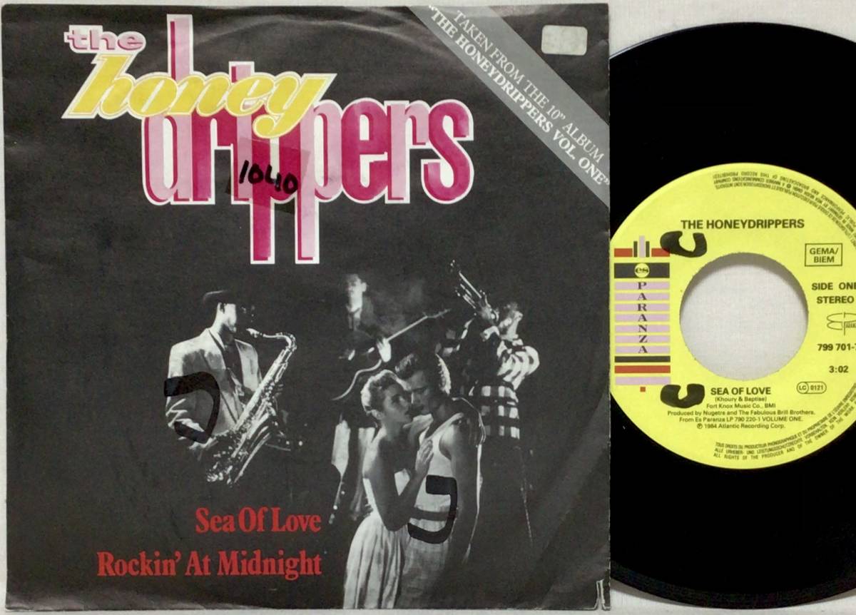 【傷や汚れあり】【独7】 THE HONEYDRIPPERS / SEA OF LOVE / ROCKIN' AT MIDNIGHT