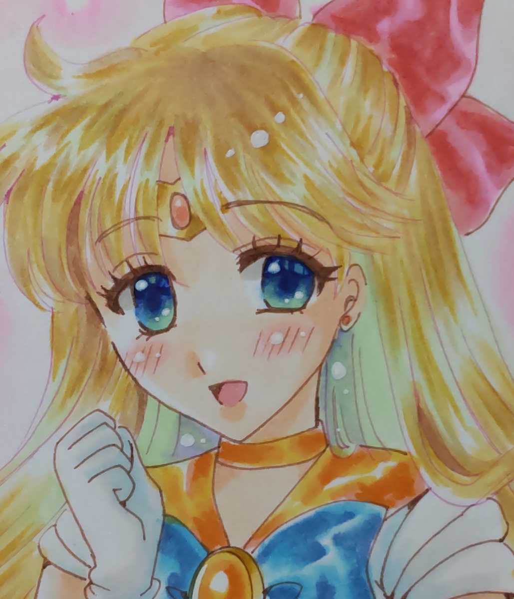 Ai 同人手描きイラスト A4サイズ 美少女戦士セーラームーン