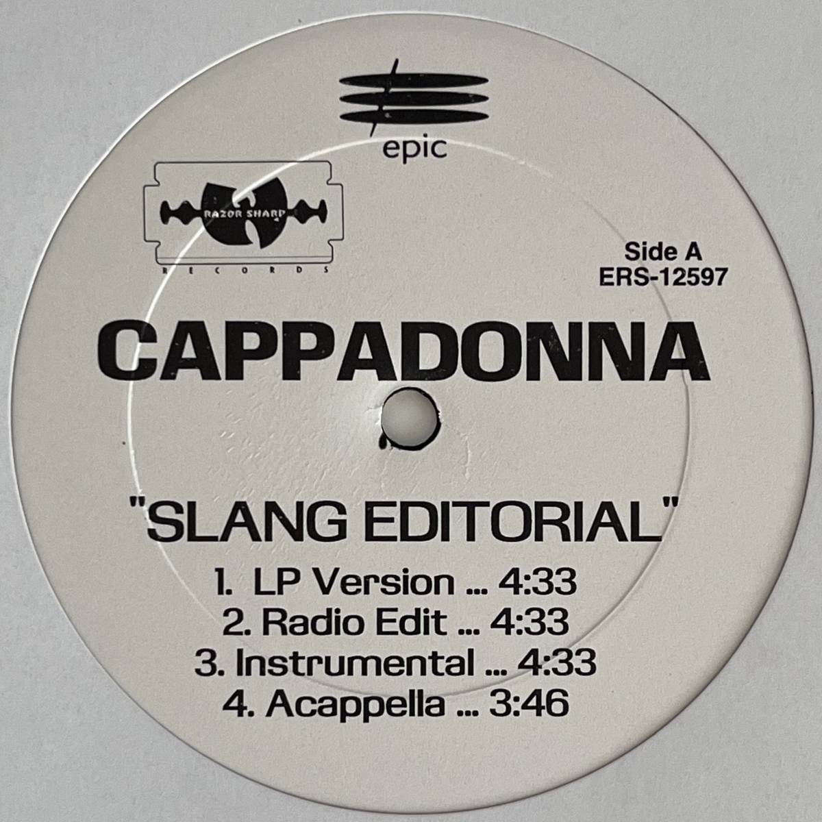 【未使用に近い】Cappadonna Slang Editorial / The Pillage / 97 Mentality