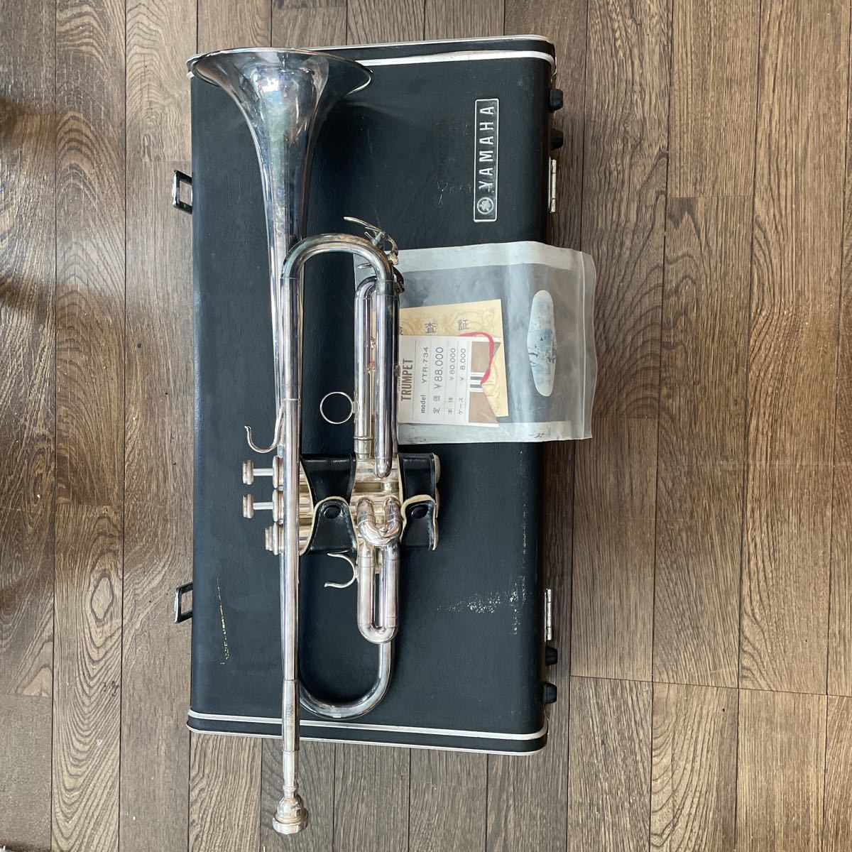 【全体的に状態が悪い】YAMAHA ・ヤマハトランペット モデルYTRー734・ハードケース 2点セットの落札情報詳細 ヤフオク落札価格