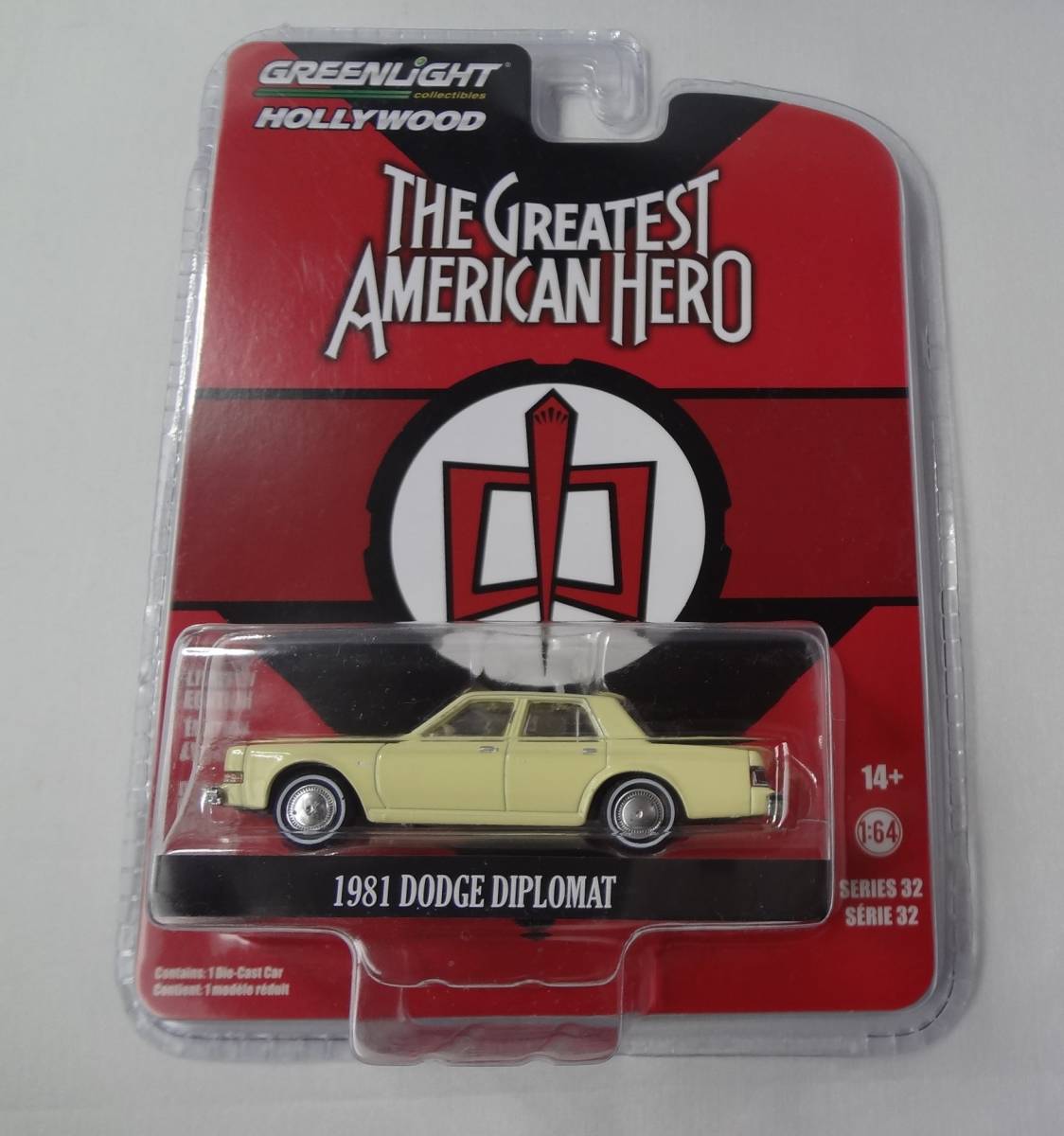 Greenlight 1/64 Dodge Monaco 1978 - The Greatest American Hero - Diecast Jaune