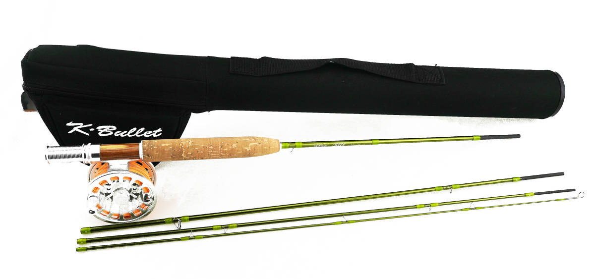 【目立った傷や汚れなし】稀少 K Bullet Kブリット CREEK クリーク 7' 3 ロッドリールセット KenCube 美品！ 専用