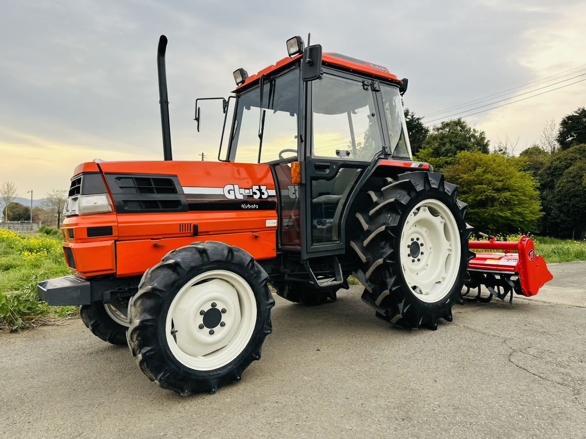 傷や汚れあり】クボタトラクター GL-53 エアコンキャビン付き 53馬力