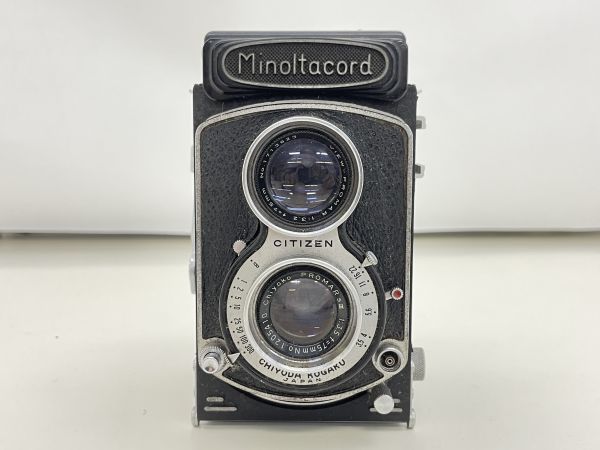 【傷や汚れあり】W318-N30-602 Minoltacord MINOLTA ミノルタコード 二眼レフカメラ CITIZEN ...
