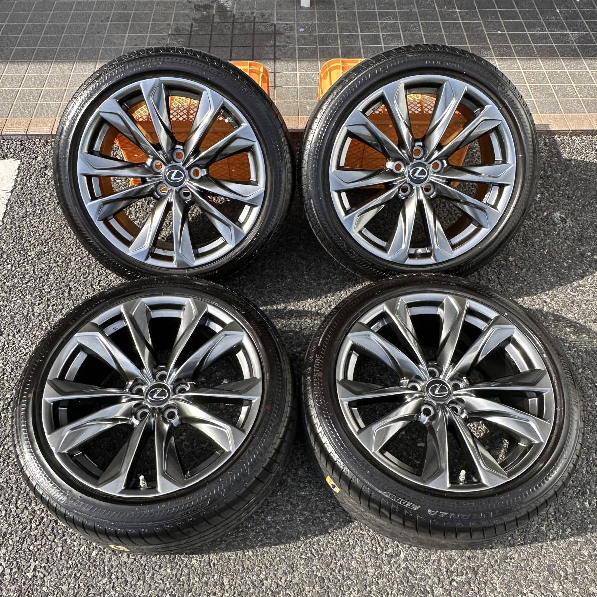 空気圧センサー付きLexus LS500 純正20インチタイヤホイール4本セット