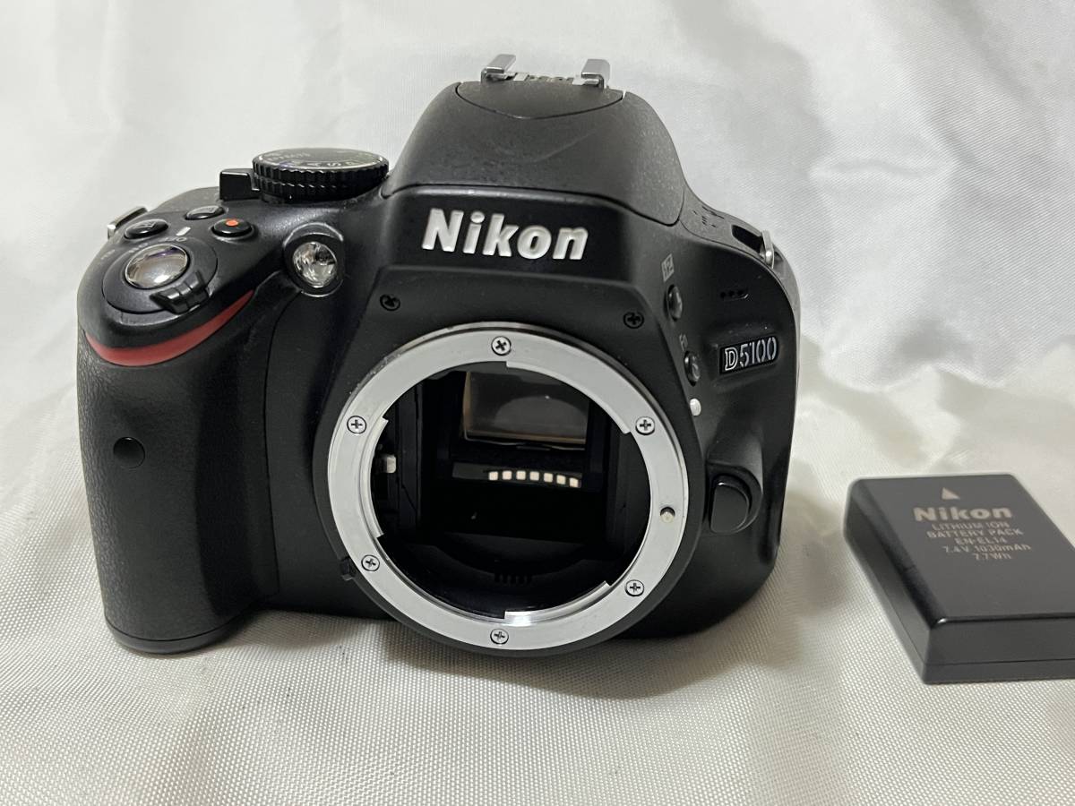 【やや傷や汚れあり】★外観極上品★ニコン NIKON D5100 ボディ ★シャッター、フラッシュOK★ 6407の落札情報詳細