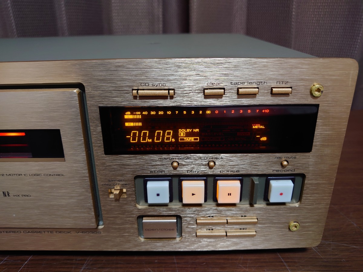 TEAC ティアック　カセットデッキ　V-3010中古品 TEAC ティアック V-1010 3ヘッド カセットデッキ(中古品) - メルカリ