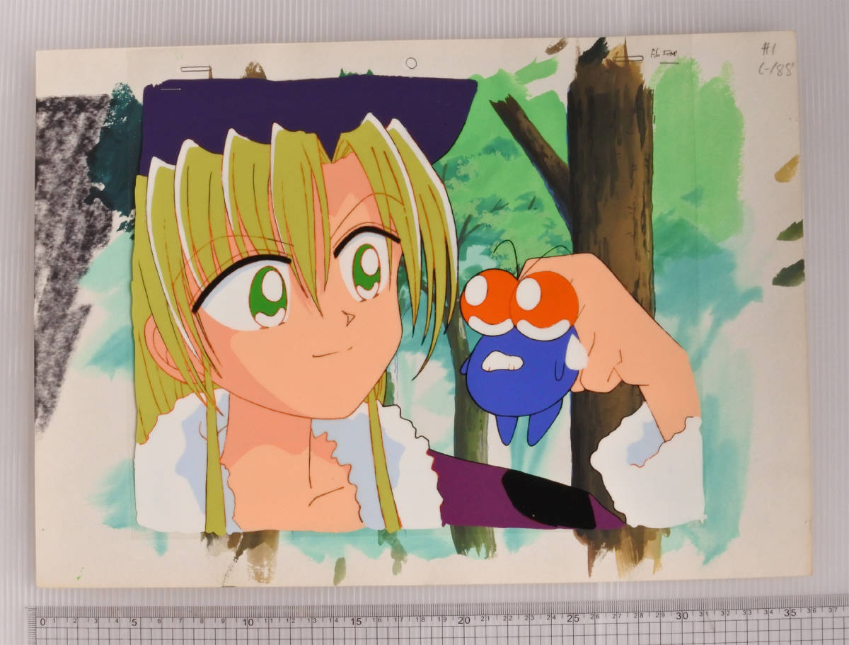 傷や汚れあり】セル画 TVアニメ ケロケロちゃいむ(マカエル カエル