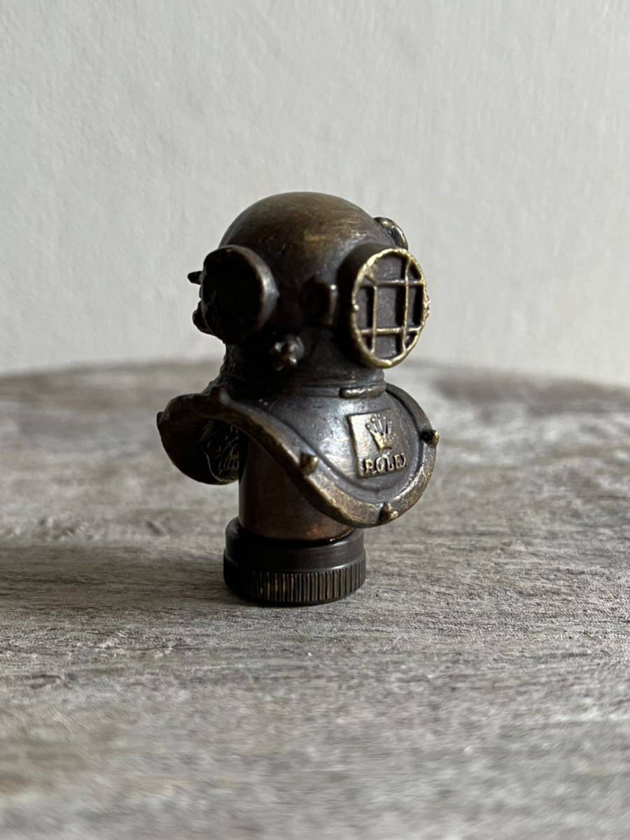 【傷や汚れあり】rolex ロレックス vintage oyster オイスター diving helmet 潜水 帽 ヘルメット ピルケース