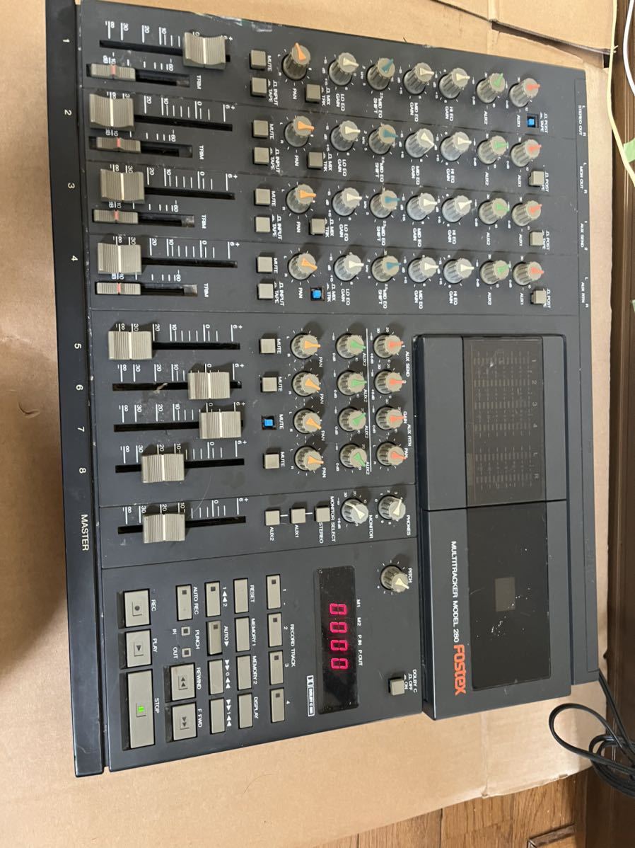 【傷や汚れあり】FOSTEX X-24 カセットテープMTR マルチトラックレコーダー アダプター付き [フォステクス ...