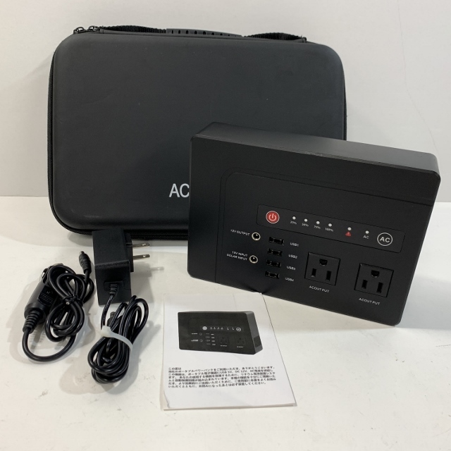 【やや傷や汚れあり】103H653★AC DC POWER BANK HP200 ポータブル電源 家庭用蓄電池 大容量 ポータブルパワーバンク