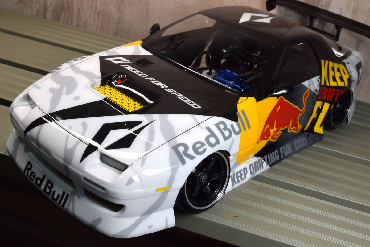 未使用】希少 Yokomo 『 FC3S RX-7 SAMURAI PROJECT 』Red bull / NFS
