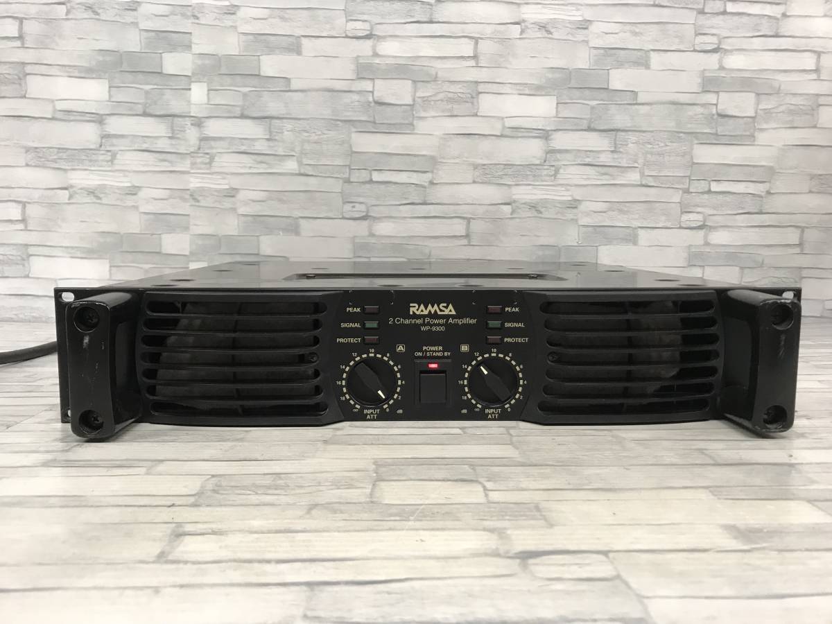 傷や汚れあり】15◇RAMSA WP-9300 2Channel Power Amplifier ラムサ 2