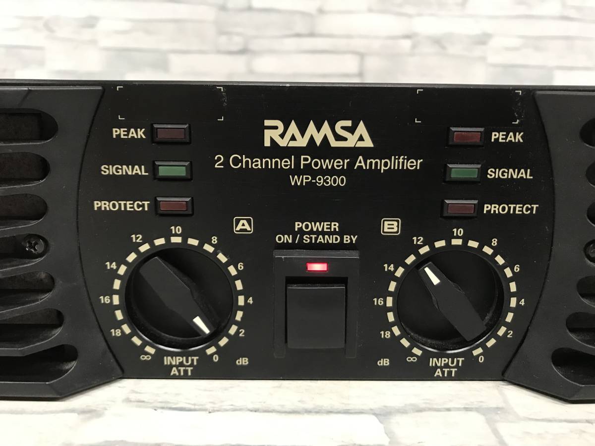 RAMSA WP-9150 パワーアンプ Panasonic ラムサ 通電◎ 希少品