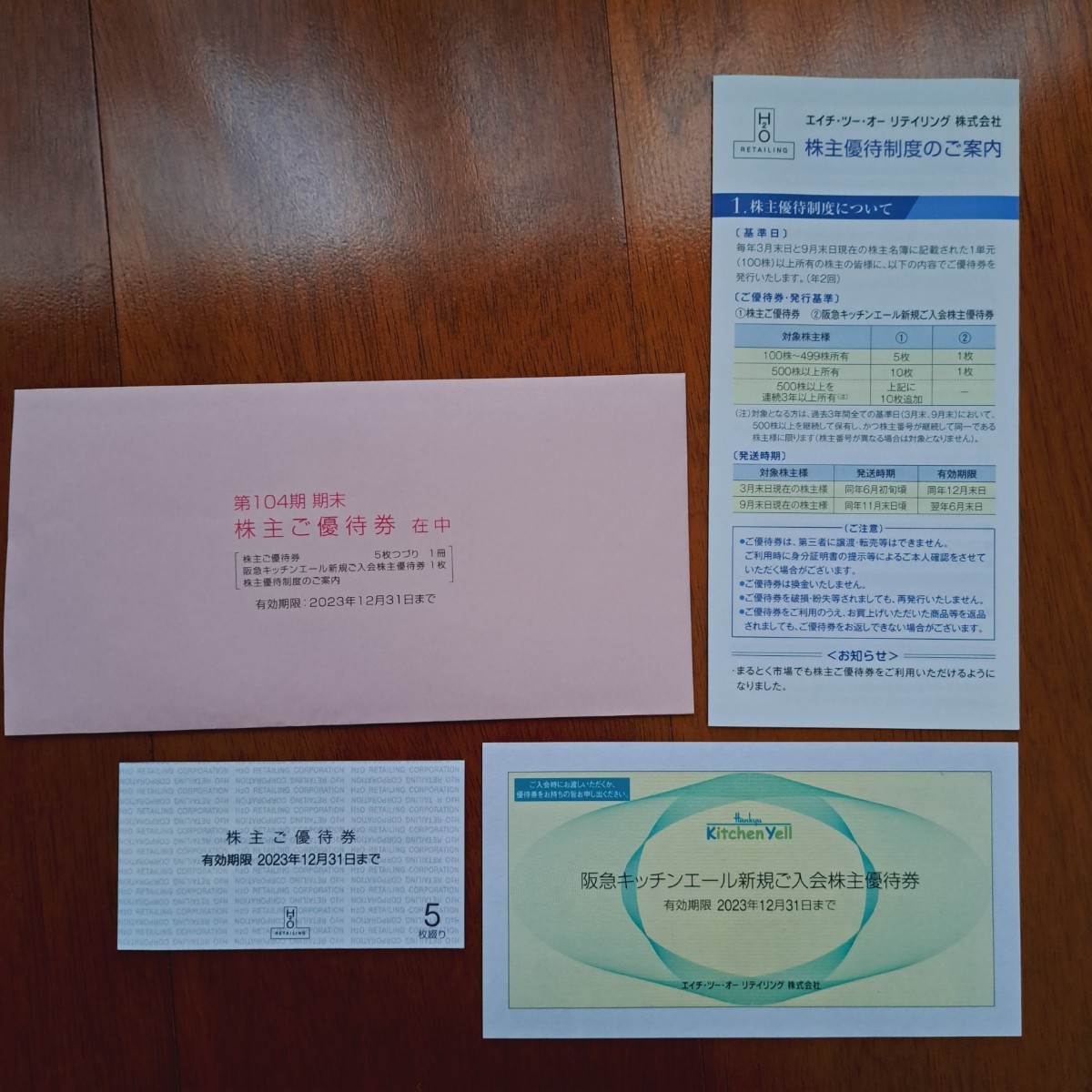 H2O 株主優待券 9枚 エイチ・ツー・オー リテイリング 株主優待券 9枚 公式通販