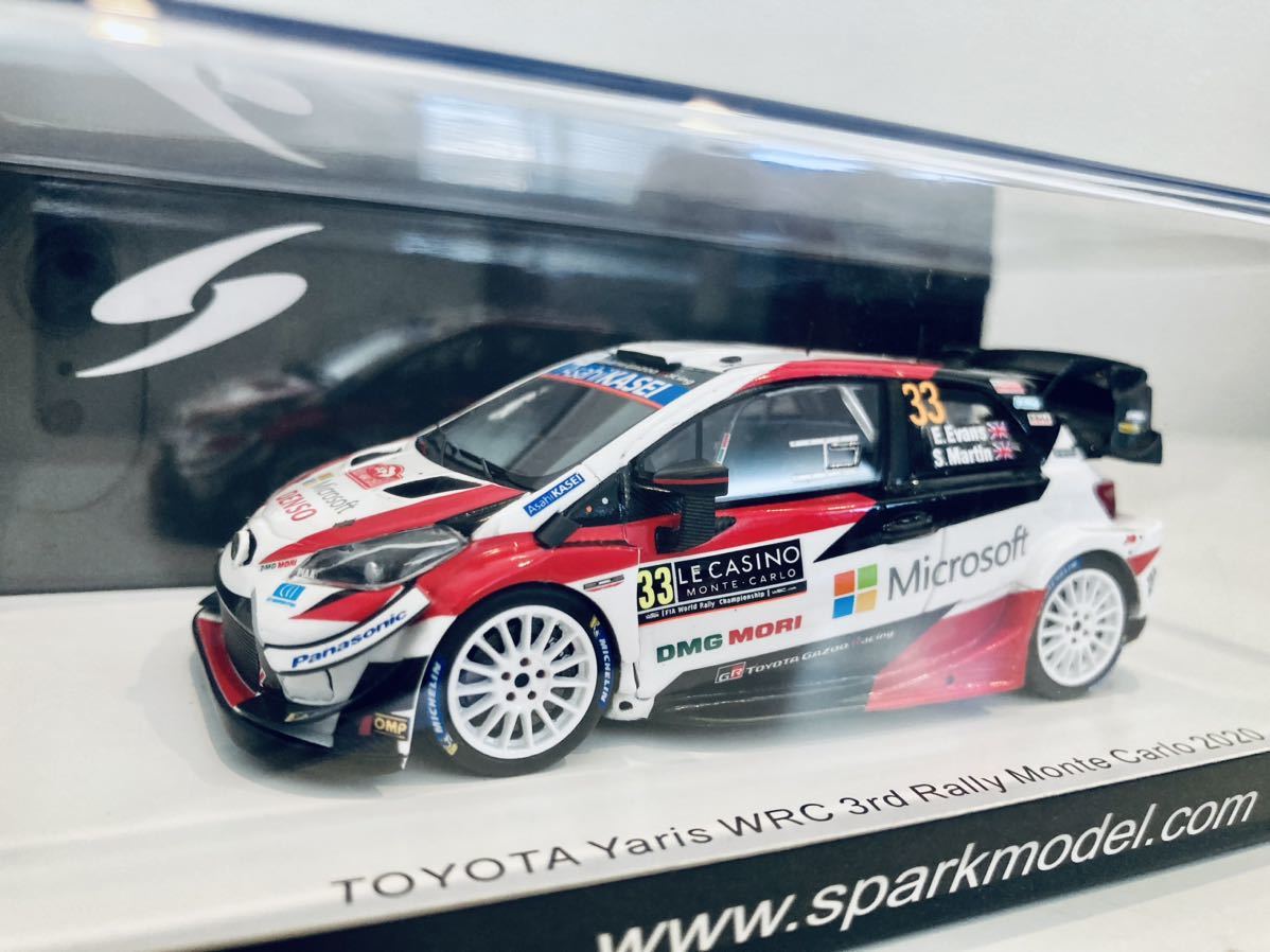 Modèle réduit Toyota Yaris Wrc Team Gazoo Wrt 3rd Rally Monte Carlo 2018