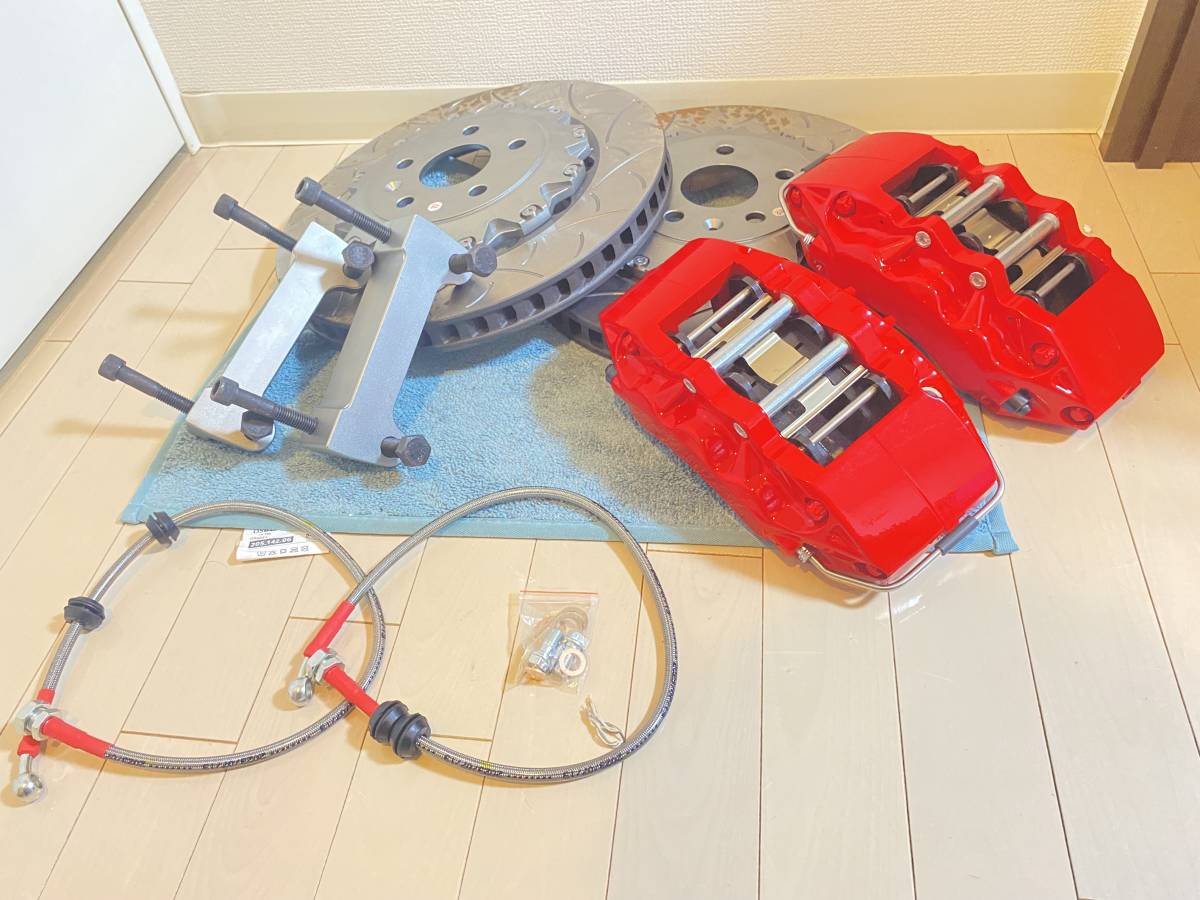 【未使用】【新品】総額48万 VW GOLF GTI Mk7 2Pローター ブレーキキット 対向6pod キャリパー BRSS TP ワンオフ