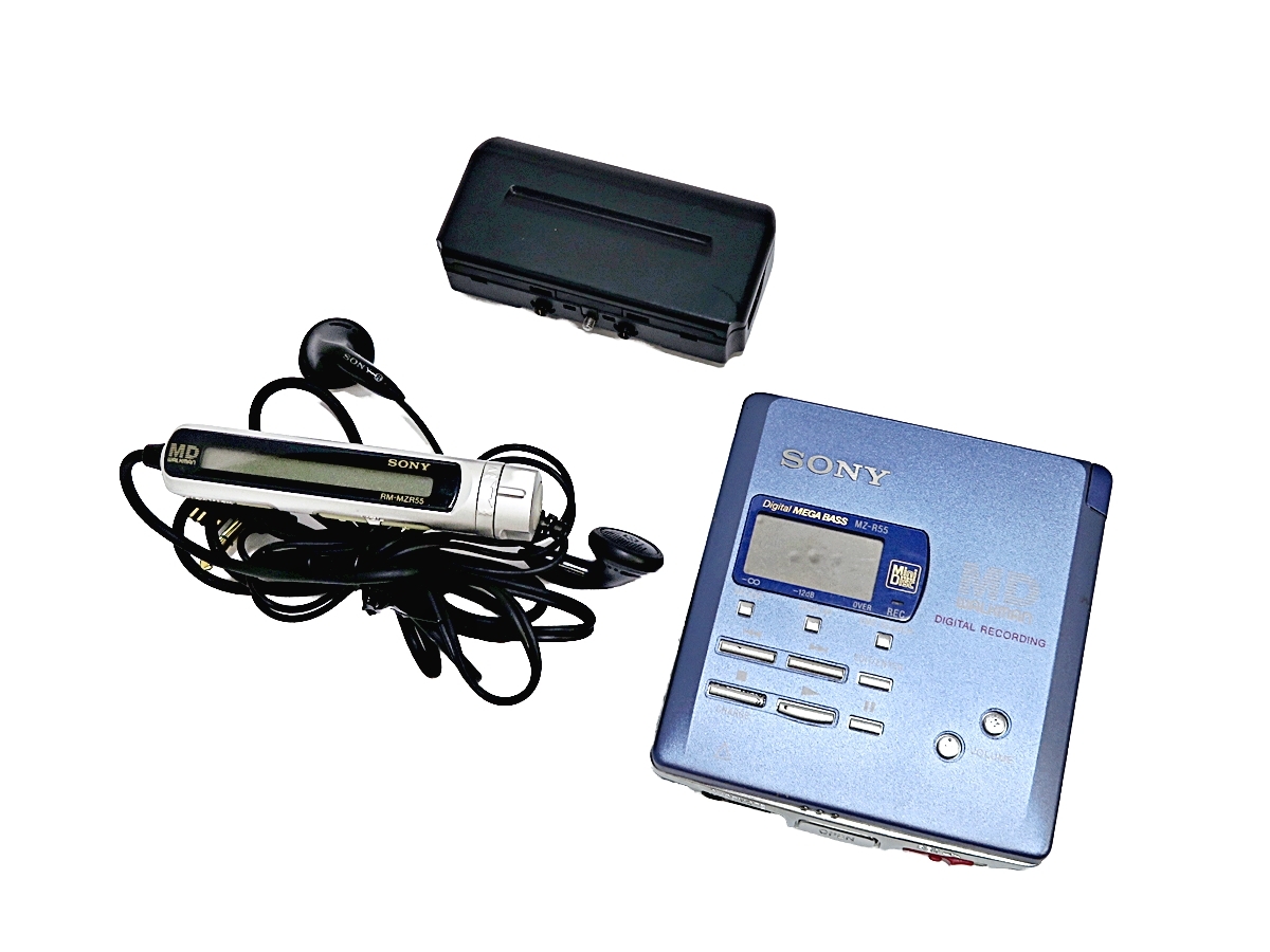 【やや傷や汚れあり】SONY MD WALKMAN DIGITAL RECORDING MZR55 ソニー ウォークマン ポータブルMD