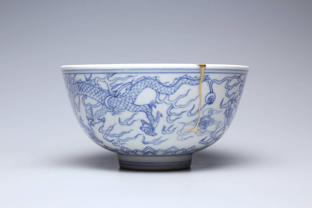 清青花茶碗 時代物 染付 青花 中国美術 清朝 骨董品 【公式通販】