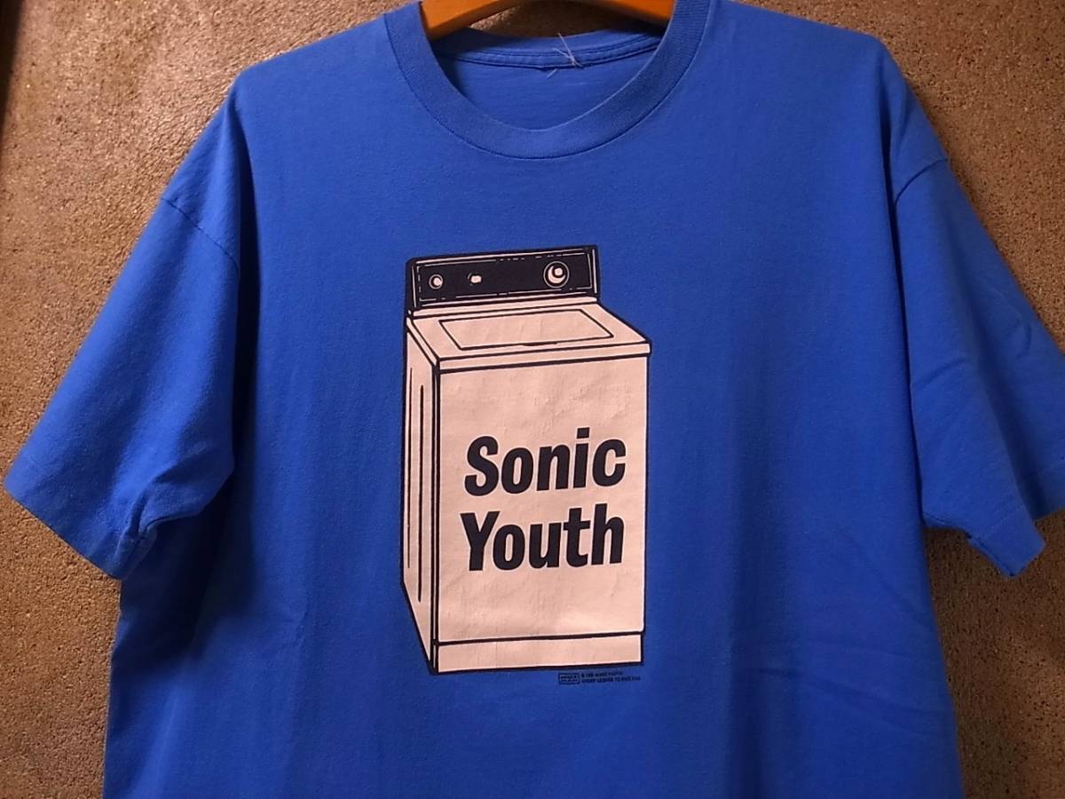 【やや傷や汚れあり】90s SONIC YOUTH ソニックユース WASHING MACHINE バンドTシャツ /ビンテージ80s