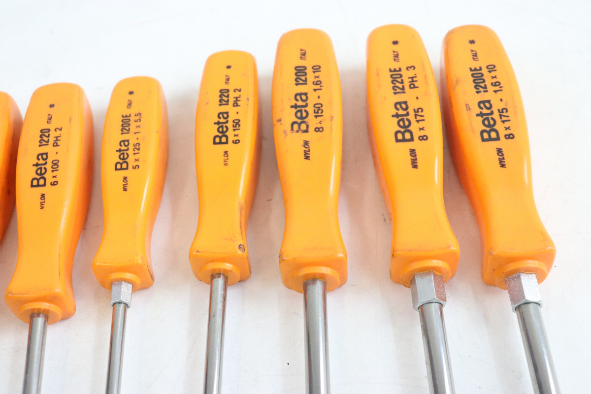 目立った傷や汚れなし】【工具まとめ】 Beta ベータ ドライバー 10本  