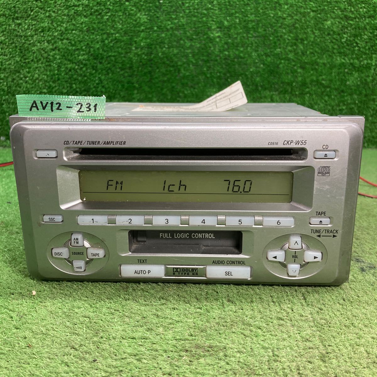 【傷や汚れあり】AV12231 激安 カーステレオ TOYOTA CKPW55 FHM8007ZT 0860000G60 CD