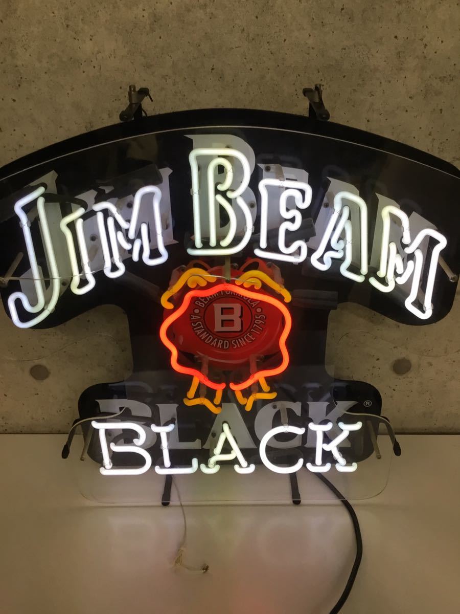 【代引可】 JIM ダイナー レトロ 酒 アメリカン 非売品 看板 LEDライト BEAM その他