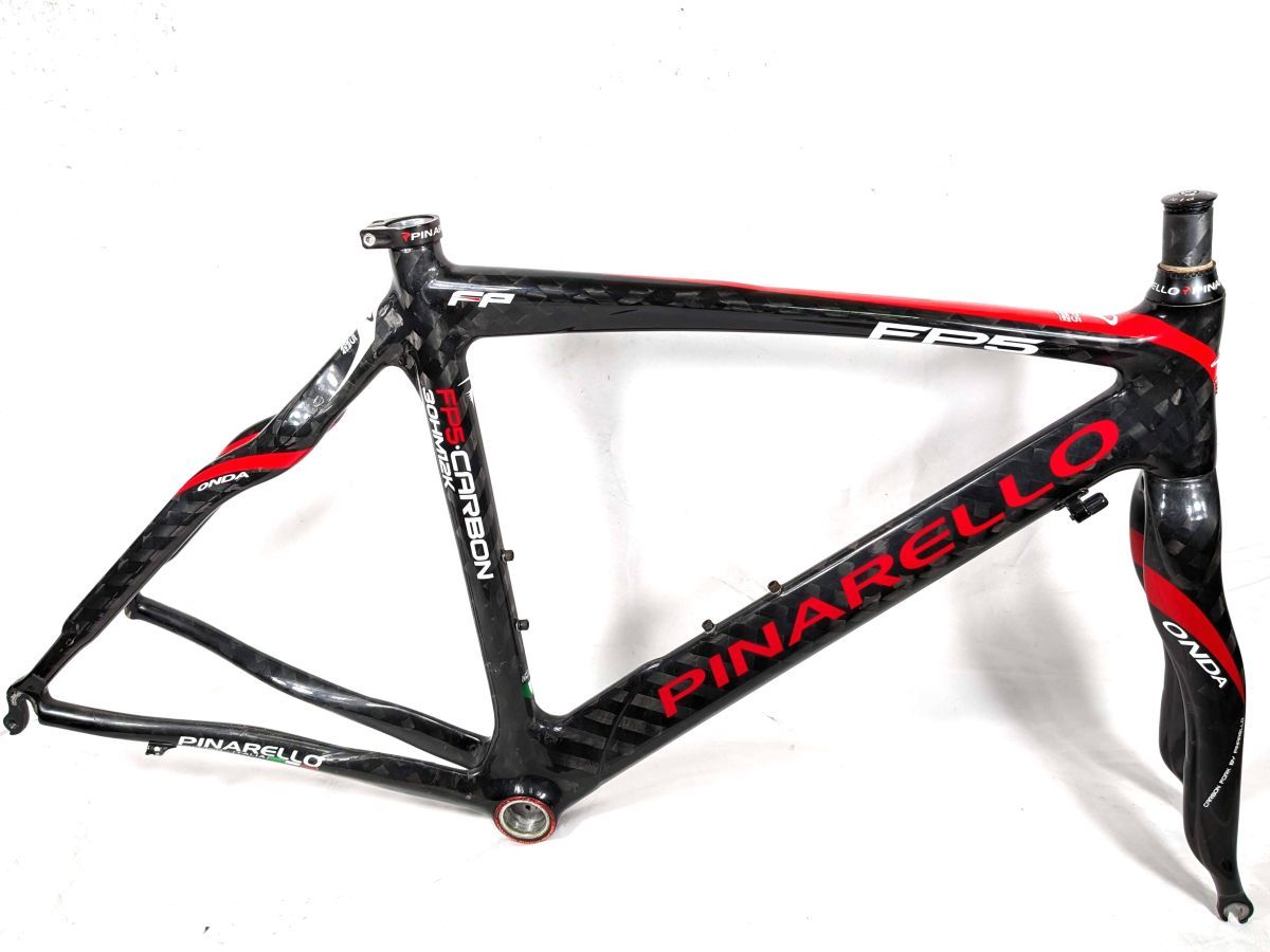 【傷や汚れあり】Pinarello ピナレロ FP5 carbon 46㎝ 2008 model リムブレーキ フレームセット ...