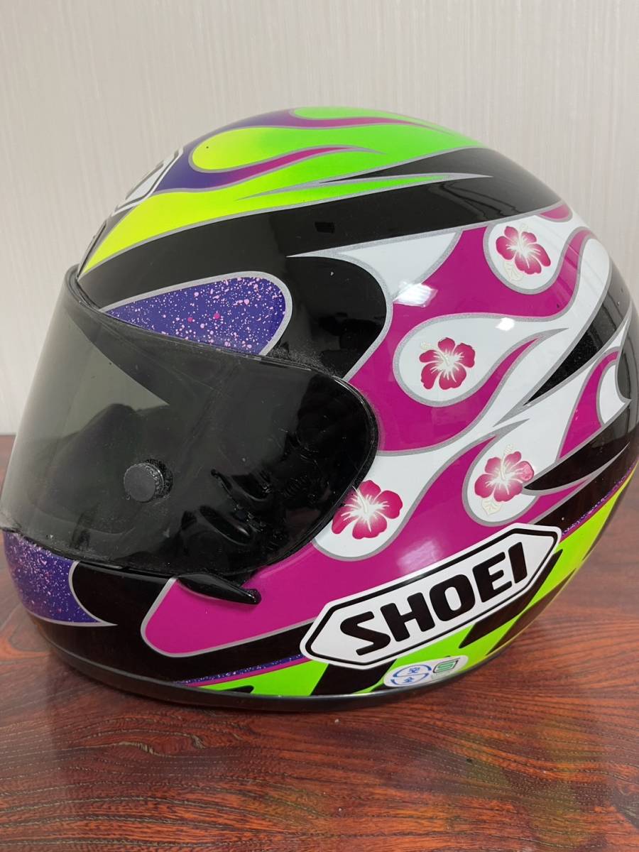 ひ*ち様 【中古・観賞用】SHOEI X-8 若井伸之レプリカ（傷あり） 劇レア SHOEI X-8 レプリカ ヘルメット 若井モデル 若井伸之