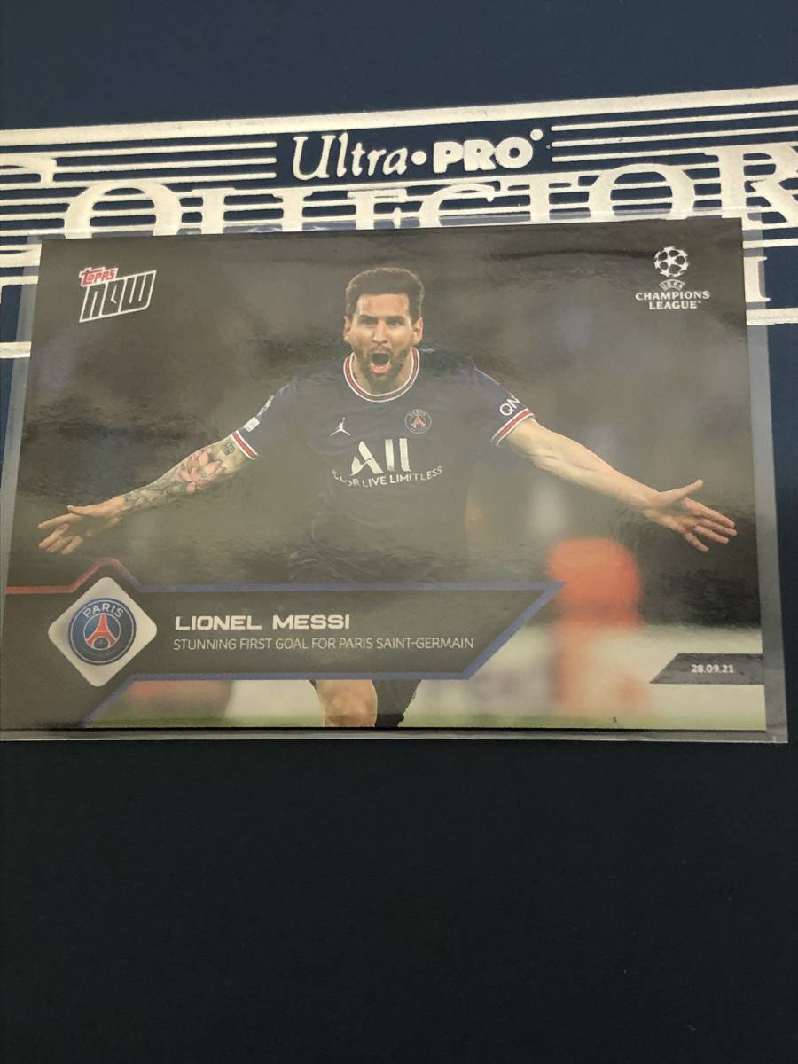 Set équipe PSG Topps 2021/22 – Carte N°18 Lionel Messi