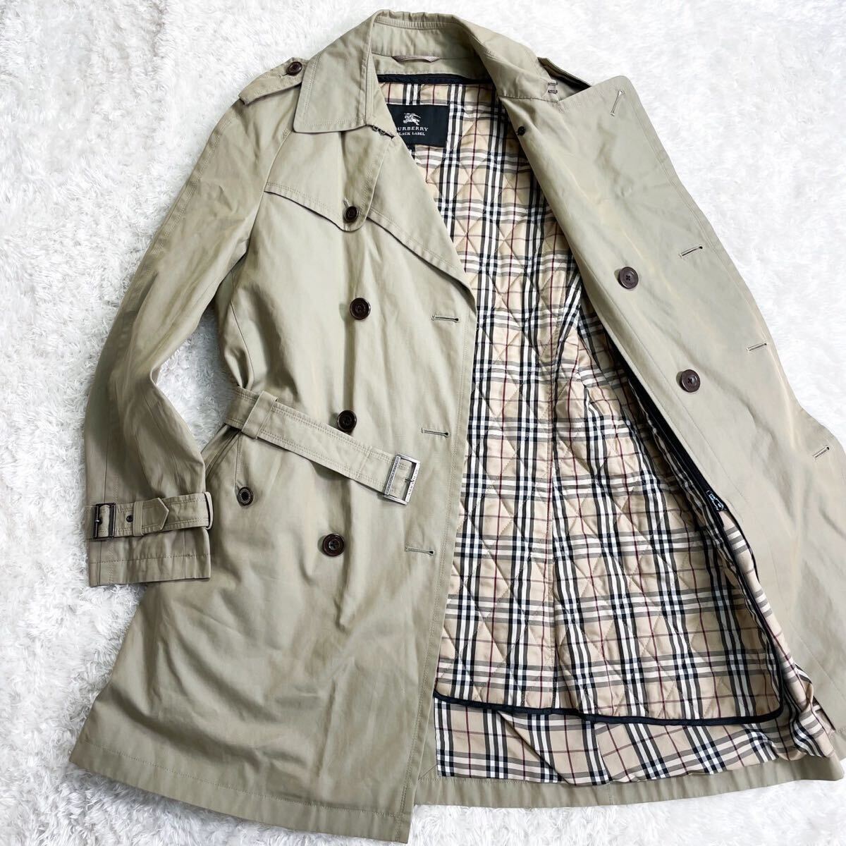 Burberry BLACK LABEL／ショート コート／Lサイズ ベージュ BURBERRY